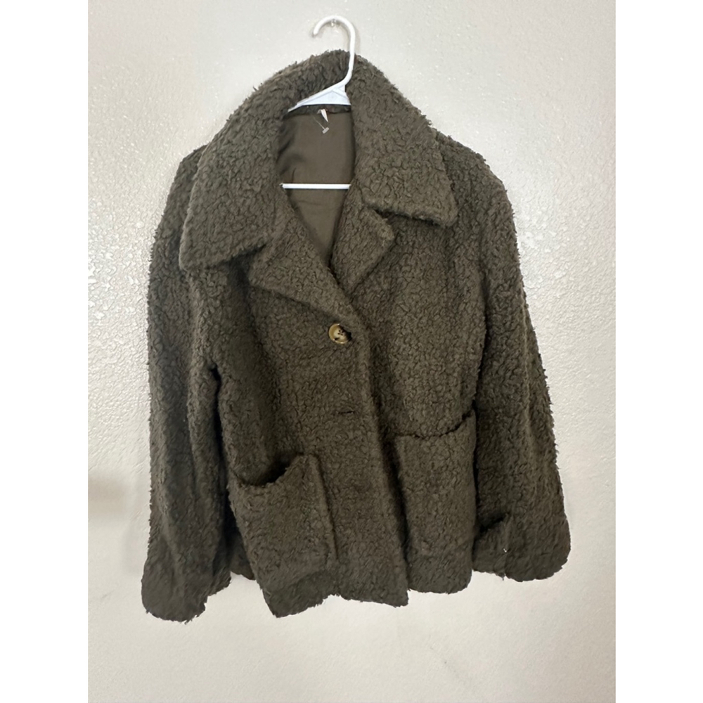 Women's Free People Green Jacket Size S
